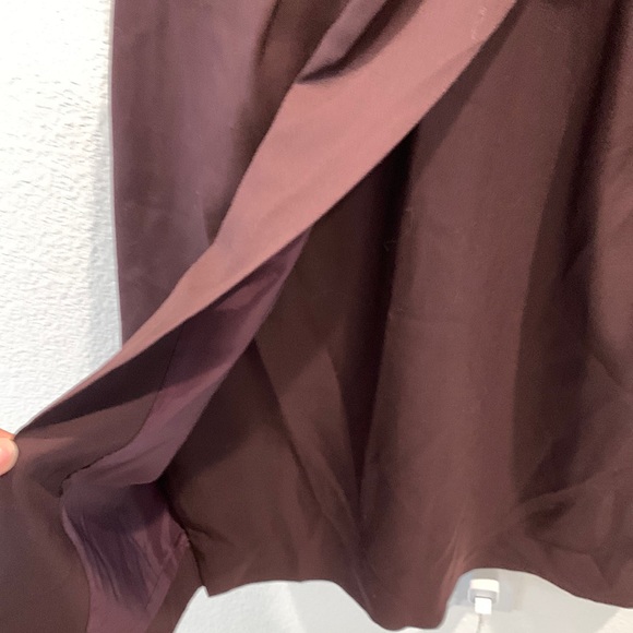 J.Crew Knotted Sheath Dress in Super 120s Wool Burgundy 2 - Picture 4 of 8